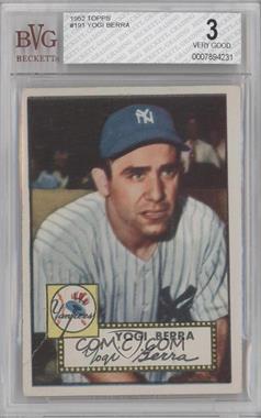 1952 Topps - [Base] #191 - Yogi Berra [BVG 3 VERY GOOD]