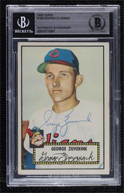 1952 Topps - [Base] #199 - George Zuverink [BAS BGS Authentic]