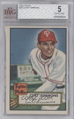 1952 Topps - [Base] #203 - Curt Simmons [BVG 5 EXCELLENT]