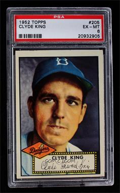 1952 Topps - [Base] #205 - Clyde King [PSA 6 EX‑MT]