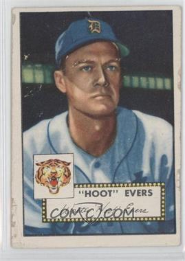 1952 Topps - [Base] #222 - Hoot Evers [Good to VG‑EX]