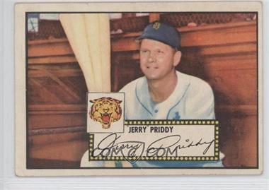 1952 Topps - [Base] #28.1 - Jerry Priddy (Red Back) [Good to VG‑EX]