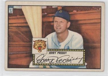 1952 Topps - [Base] #28.1 - Jerry Priddy (Red Back) [Good to VG‑EX]