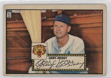 1952 Topps - [Base] #28.1 - Jerry Priddy (Red Back) [Good to VG‑EX]