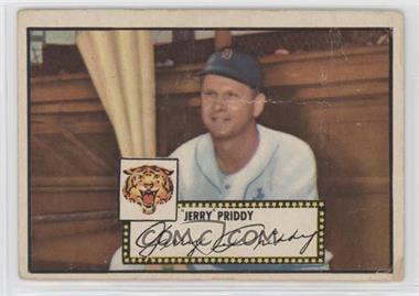 1952 Topps - [Base] #28.2 - Jerry Priddy (Black Back) [Poor to Fair]