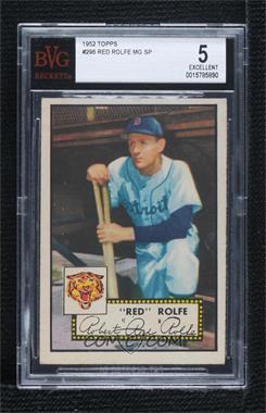 1952 Topps - [Base] #296 - Semi-High # - Red Rolfe [BVG 5 EXCELLENT]