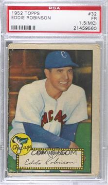 1952 Topps - [Base] #32.1 - Eddie Robinson (Red Back) [PSA 1.5 FR (MC)]