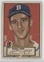 Warren Spahn (Black Back) [Poor to Fair]