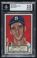 Warren Spahn (Black Back) [BGS 3.5 VERY GOOD+]