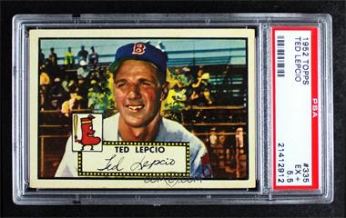 1952 Topps - [Base] #335 - High # - Ted Lepcio [PSA 5.5 EX+]