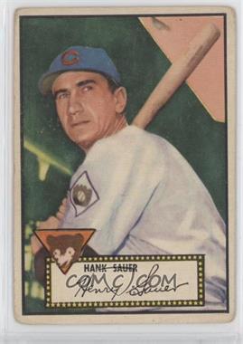 1952 Topps - [Base] #35.1 - Hank Sauer (Red Back)