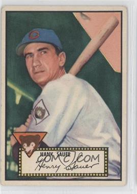 1952 Topps - [Base] #35.1 - Hank Sauer (Red Back) [Good to VG‑EX]