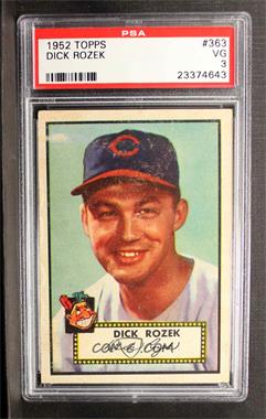 1952 Topps - [Base] #363 - High # - Dick Rozek [PSA 3 VG]