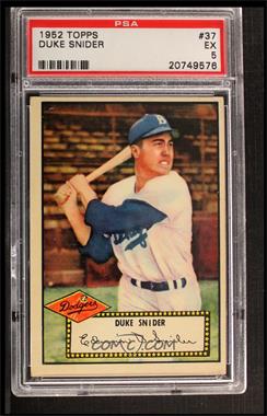 1952 Topps - [Base] #37.1 - Duke Snider (Red Back) [PSA 5 EX]