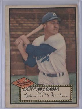 1952 Topps - [Base] #37.3 - Duke Snider (Black Back) [Good to VG‑EX]