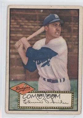 1952 Topps - [Base] #37.3 - Duke Snider (Black Back) [Good to VG‑EX]