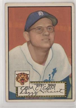 1952 Topps - [Base] #39.2 - Dizzy Trout (Black Back) [Good to VG‑EX]