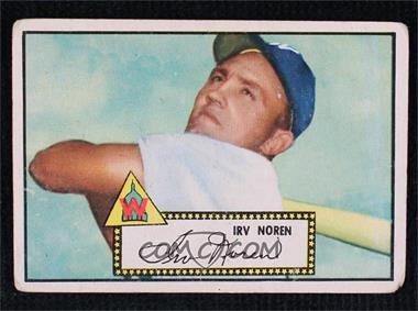 1952 Topps - [Base] #40.2 - Irv Noren (Black Back) [Good to VG‑EX]