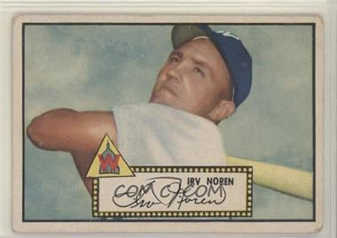 1952 Topps - [Base] #40.2 - Irv Noren (Black Back) [Good to VG‑EX]