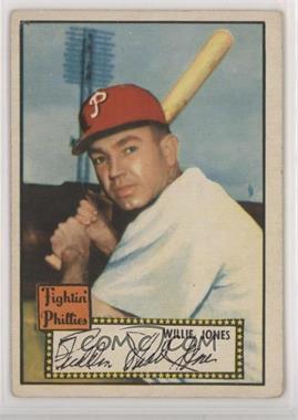 1952 Topps - [Base] #47.1 - Willie Jones (Red Back) [Poor to Fair]