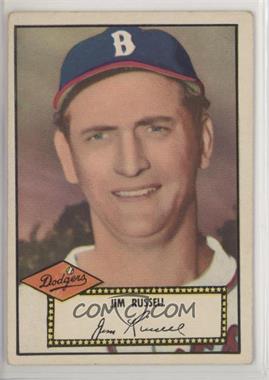 1952 Topps - [Base] #51.2 - Jim Russell (Black Back) [Good to VG‑EX]