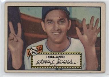 1952 Topps - [Base] #5.2 - Larry Jansen (Black Back)