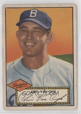 1952 Topps - [Base] #53.2 - Chris Van Cuyk (Black Back) [Poor to Fair]