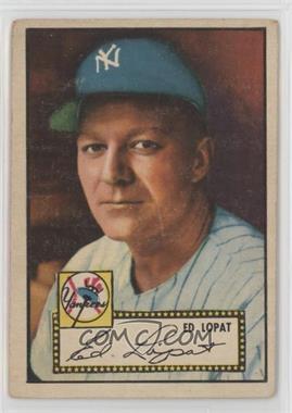 1952 Topps - [Base] #57.1 - Ed Lopat (Red Back)