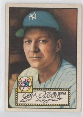 1952 Topps - [Base] #57.1 - Ed Lopat (Red Back)