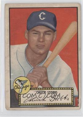 1952 Topps - [Base] #62.2 - Chuck Stobbs (Black Back) [Good to VG‑EX]