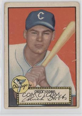 1952 Topps - [Base] #62.2 - Chuck Stobbs (Black Back) [Poor to Fair]