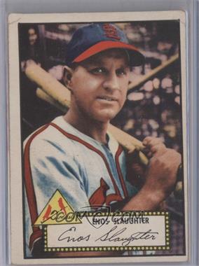 1952 Topps - [Base] #65.1 - Enos Slaughter (Red Back) [Good to VG‑EX]