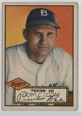 1952 Topps - [Base] #66.2 - Preacher Roe (Black Back)