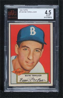 1952 Topps - [Base] #7.1 - Wayne Terwilliger (Red Back) [BVG 4.5 VG‑EX+]