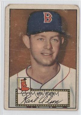 1952 Topps - [Base] #72.2 - Karl Olson (Black Back) [Poor to Fair]