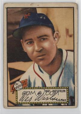 1952 Topps - [Base] #75.1 - Wes Westrum (Red Back)