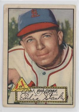 1952 Topps - [Base] #76.1 - Eddie Stanky (Red Back) [Poor to Fair]