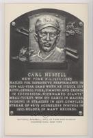 Inducted 1947 - Carl Hubbell