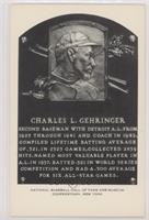 Inducted 1949 - Charlie Gehringer