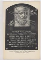 Inducted 1938 - Henry Chadwick