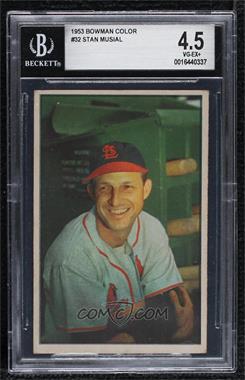 1953 Bowman Color - [Base] #32 - Stan Musial [BGS 4.5 VG‑EX+]