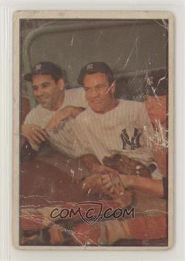 1953 Bowman Color - [Base] #44 - Hank Bauer, Yogi Berra, Mickey Mantle [Poor to Fair]