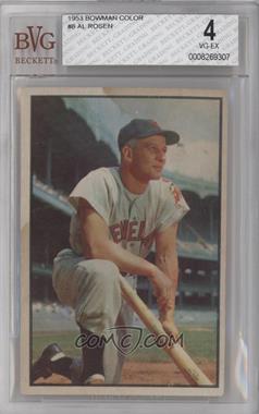 1953 Bowman Color - [Base] #8 - Al Rosen [BVG 4 VG‑EX]