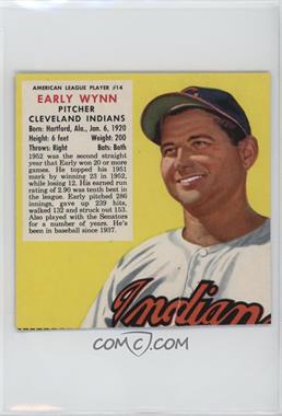 1953 Red Man Tobacco All-Star Team - American League Series - Cut Tab #14.2 - Early Wynn (Contest Expires May 31, 1954)