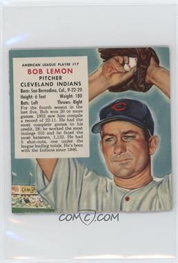 1953 Red Man Tobacco All-Star Team - American League Series - Cut Tab #17.2 - Bob Lemon (Contest Expires May 31, 1954)