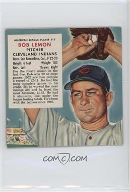 1953 Red Man Tobacco All-Star Team - American League Series - Cut Tab #17.2 - Bob Lemon (Contest Expires May 31, 1954)