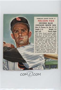 1953 Red Man Tobacco All-Star Team - American League Series - Cut Tab #5.1 - Nellie Fox (Contest Expires March 31, 1954)