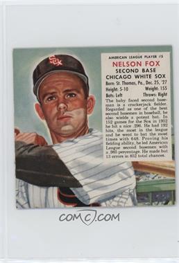 1953 Red Man Tobacco All-Star Team - American League Series - Cut Tab #5.2 - Nellie Fox (Contest Expires May 31, 1954)