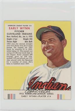 1953 Red Man Tobacco All-Star Team - American League Series #14.2 - Early Wynn (Contest Expires May 31, 1954) [Good to VG‑EX]