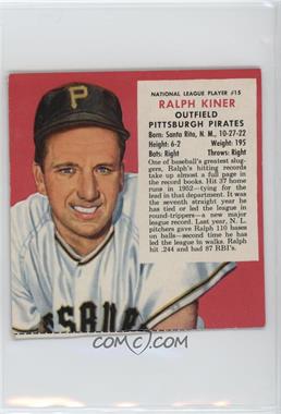 1953 Red Man Tobacco All-Star Team - National League Series - Cut Tab #15.2 - Ralph Kiner (Contest Expires May 31, 1954)